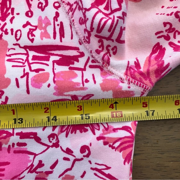 Lilly Pulitzer XS Skipper Popover Skinny Dippers Zip Sweater Top Womens Pink UPF - Picture 7 of 12